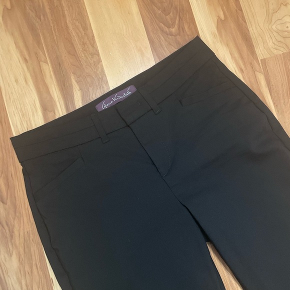 Gloria Vanderbilt | Black High Waisted Flare Work Trousers - Picture 3 of 4